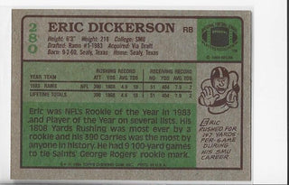 Eric Dickerson 1984 Topps #280 Rookie Card