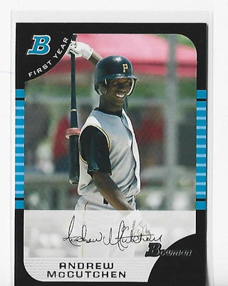 Andrew McCutchen 2005 Topps #BDP63 Bowman Draft Chrome Rookie Card