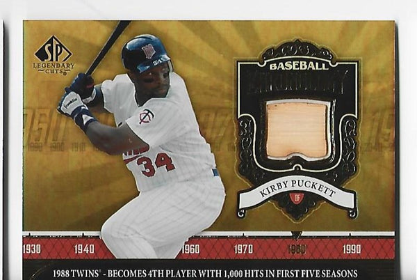 Kirby Puckett 2006 Upper Deck SP #BC-KP Memorabilia Card