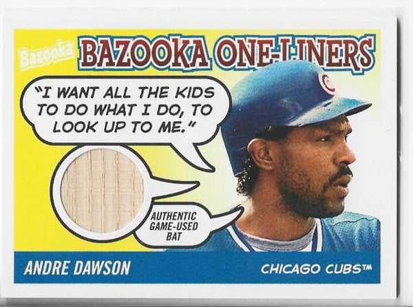 Andre Dawson 2004 Topps Bazooka One-Liners #BOL-AD Game-Used Bat