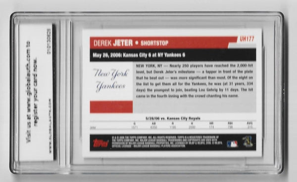 Derek Jeter 2006 Topps Updated & Highlights #UH177 (Global Authority Grade 9 Mint) Card