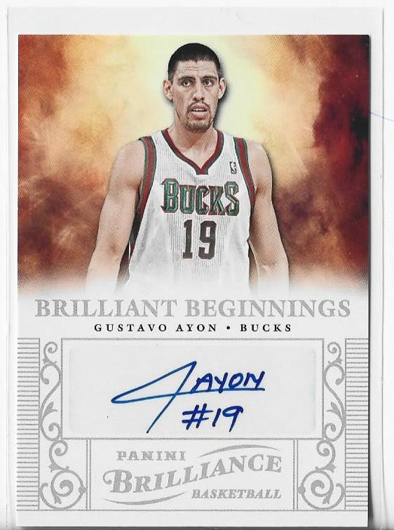 Gustavo Ayton 2012-13 Panini Brilliance #23 Autograph Card