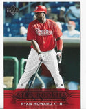 Ryan Howard 2004 Upper Deck #250 Star Rookies Card