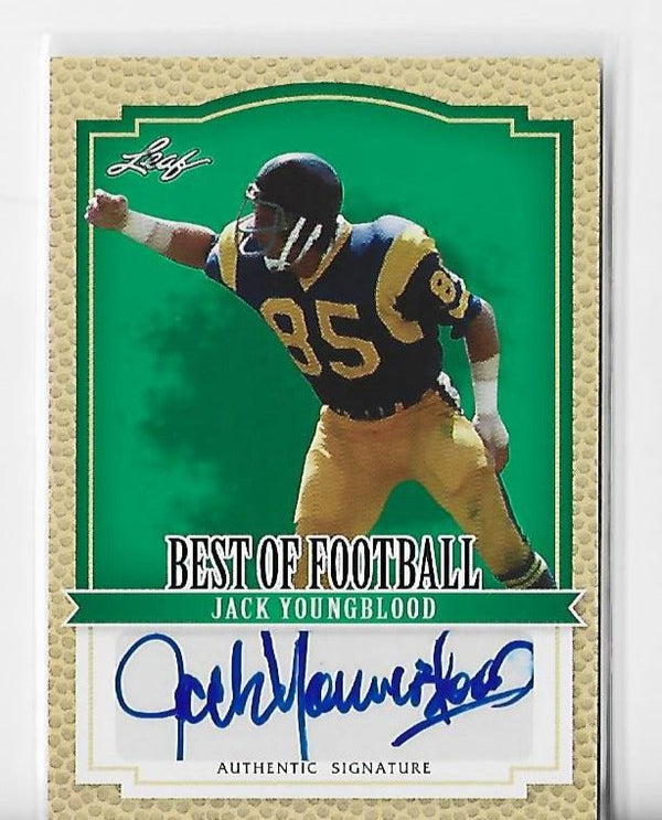 Jack Youngblood 2012 Leaf #BA-JY1 Autograph Card