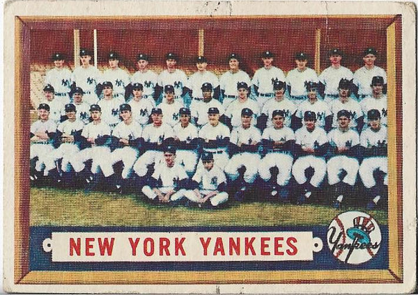 New York Yankees 1957 Topps Team Card