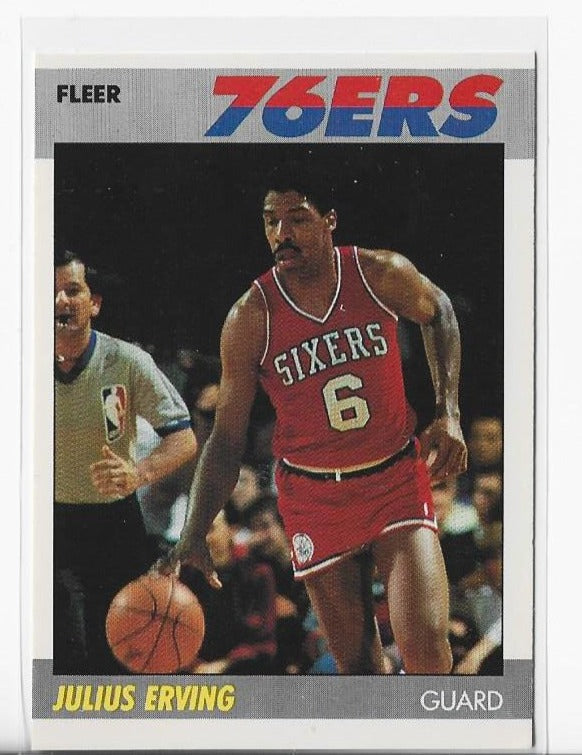 Julius Erving 1987-1988 Fleer (#35/112) HOF Card