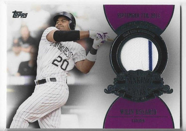 Wilin Rosario 2013 Topps Making Their Mark #MMR-WR Game-Used Memorabilia Card