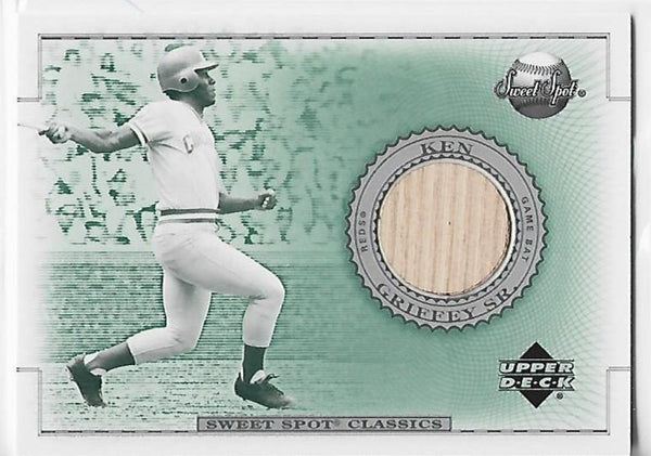 Ken Griffey Sr. 2002 Upper Deck Sweet Spot Classics #B-KG Game-Used Bat Card