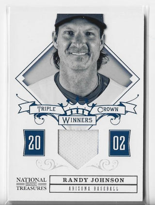 Randy Johnson 2012 Panini National Treasures #21 (37/99) Game-Used Material Card