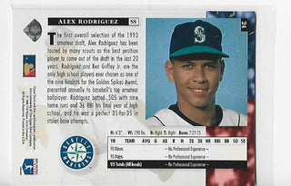 Alex Rodriguez Upper Deck 1994 #24 Rookie Card