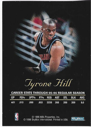 Tyrone Hill 1996 Skybox Card