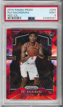 Rui Hachimura 2019 Panini Prizm Red Ice Rookie Card (PSA MINT 9) #255