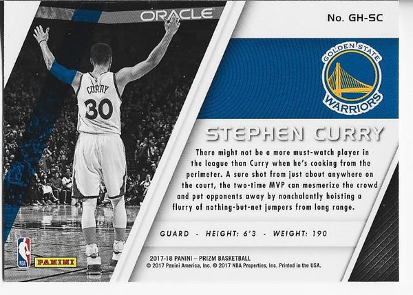 Stephen Curry 2017 Panini Prizm Card #GH-SC