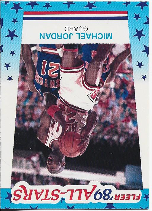 Michael Jordan 1989 Fleer Sticker Card #3