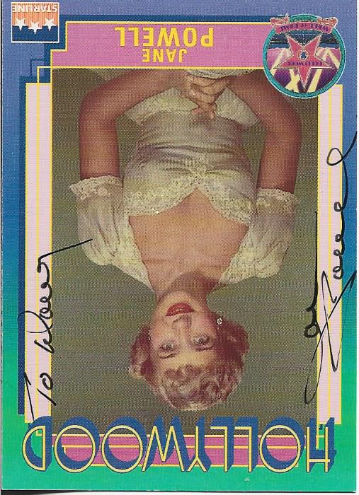 Jane Powell 1991 Starline Hollywood Autographed Card #165