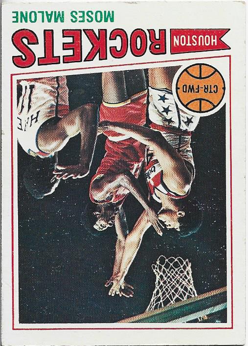 Moses Malone 1977 Topps Card #124