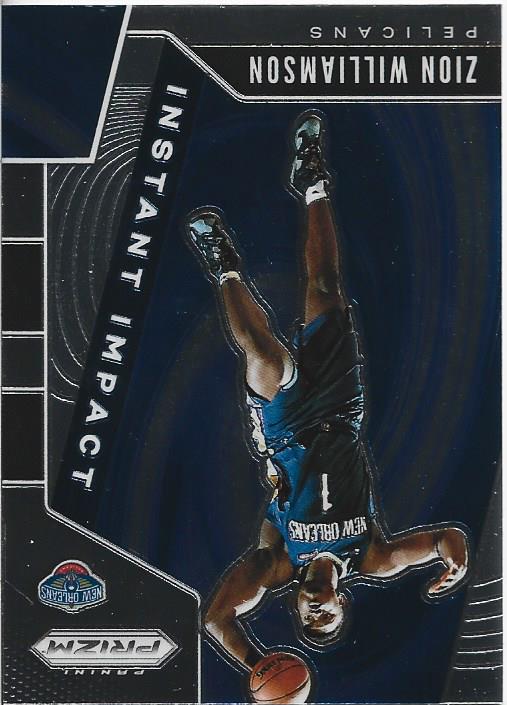 Zion Williamson 2019 Panini Prizm Instant Impact Rookie Card #2