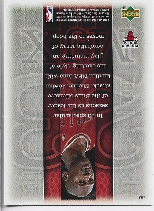 Michael Jordan 1999 MVP Upper Deck Card