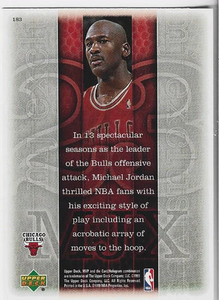 Michael Jordan 1999 MVP Upper Deck Card