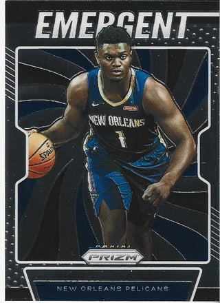 Zion Williamson 2019 Panini Prizm Emergent Rookie Card #7