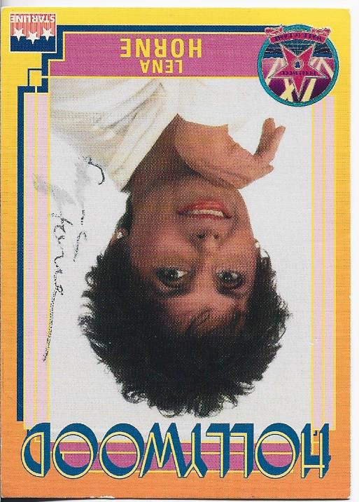 Lena Horne 1991 Starline Hollywood Autographed Card #170