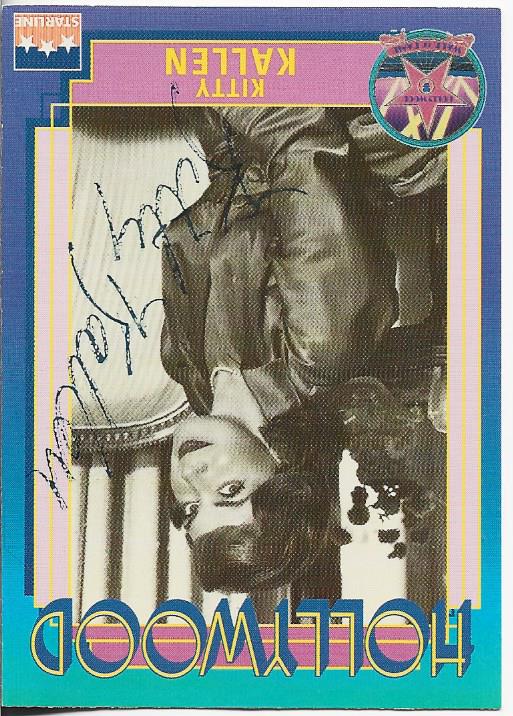 Kitty Kallen 1991 Starline Hollywood Autographed Card #135