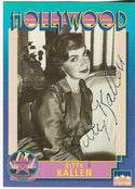 Kitty Kallen 1991 Starline Hollywood Autographed Card #135