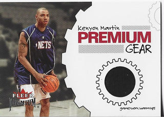 Kenyon Martin 2002 Fleer Premium Game Worn Warm-Ups Card