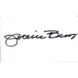 Jeanne Buss Autographed / Signed 3x5 Card