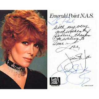 Jill St. John Autographed / Signed Black & White Celebrity 3x5 Postcard