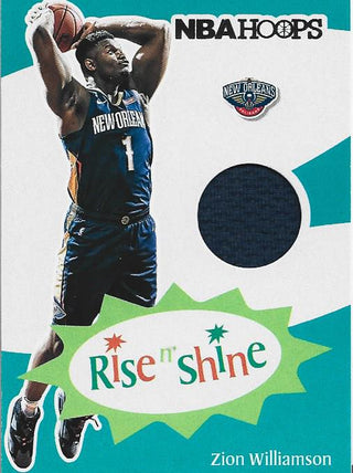 Zion Williamson 2019 Panini Rise N Shine #RSZWL Jersey Card