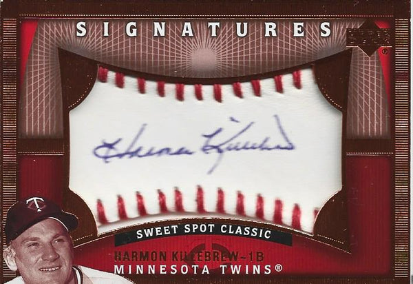 Harmon Killebrew Autographed Sweet Spot Classic Card