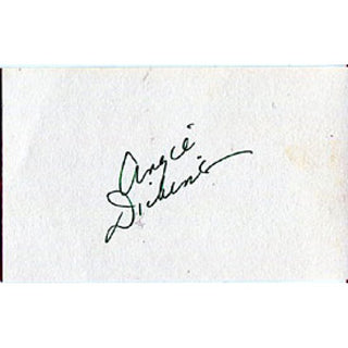 Angie Dickins Autographed/Signed 3x5 Card