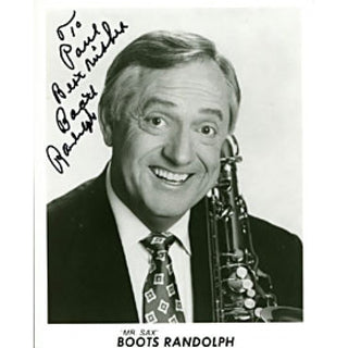 Boots Randolph Autographed / Signed 8x10 Photo