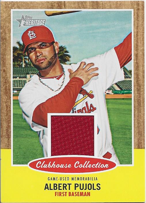 Albert Pujols 2011 Topps Jersey Card #CCRAP