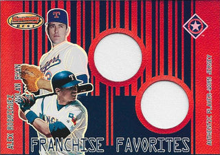 Nolan Ryan/ Alex Rodriguez 2001 Bowmans Best Jersey Card