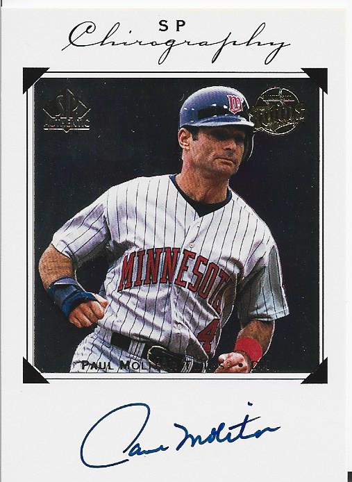 Paul Molitor Autographed SP Authentic Card