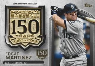 Edgar Martinez 2019 Topps Commemorative Medallion Card #67/150