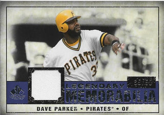 Dave Parker SP Legendary Cuts Upper Deck Jersey Card #35/50