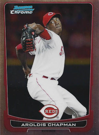 Aroldis Chapman Bowman Chrome Refractor Card