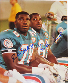 Richmond Webb & Keith Sims Autographed 11x14 Dolphins Photo