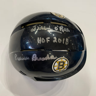 Willie O'Ree HOF 2018 Barrier Breaker Autographed Boston Bruins Mini Helmet (JSA)