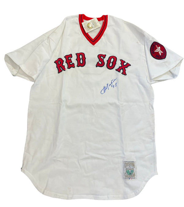 Carl Yastrzemski Autographed Cooperstown Boston Red Sox Jersey