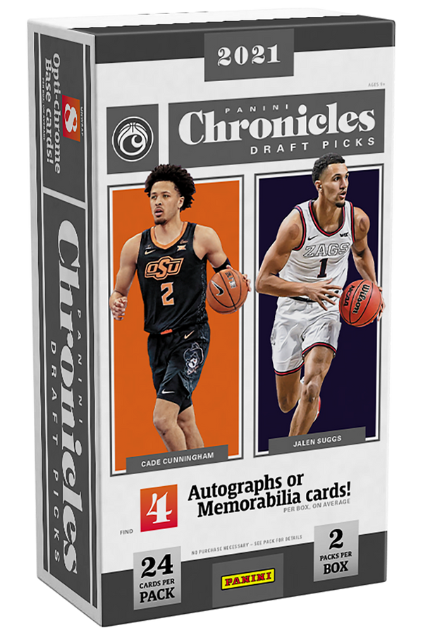 2021 Panini Chronicles Draft Picks Collegiate Basketball Cards Hobby Box