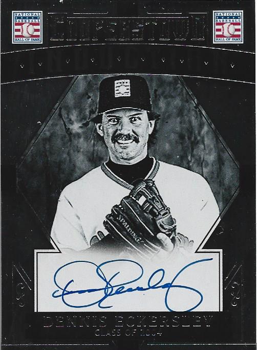 Dennis Eckersley Autographed Panini Card