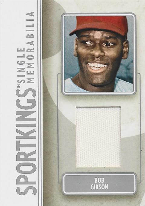 Bob Gibson Sportkings Jersey Card