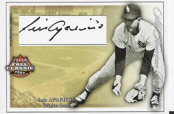 Luis Aparicio 2003 Autographed Fleer Card