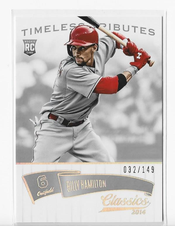 Billy Hamilton Panini #153 (32/149) Timeless Tributes Rookie Card