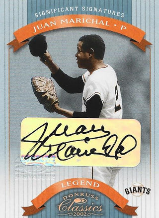 Juan Marichal 2002 Autographed Donruss Classics Card #443/500