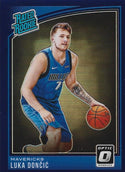 Luka Doncic 2019 Optic Donruss Rated Rookie Purple Holo Prizm #177 Card